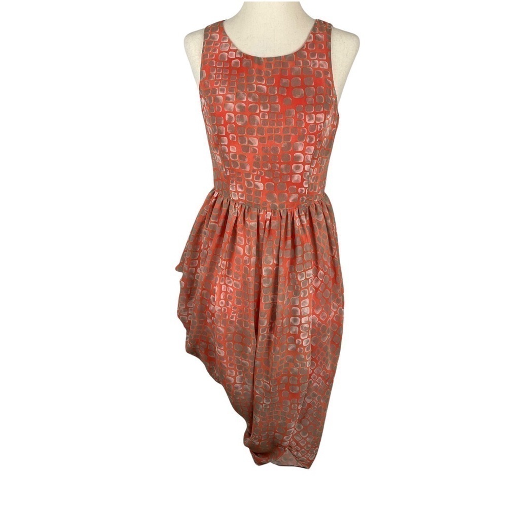 Mustard Seed Coral Asymmetric Dress